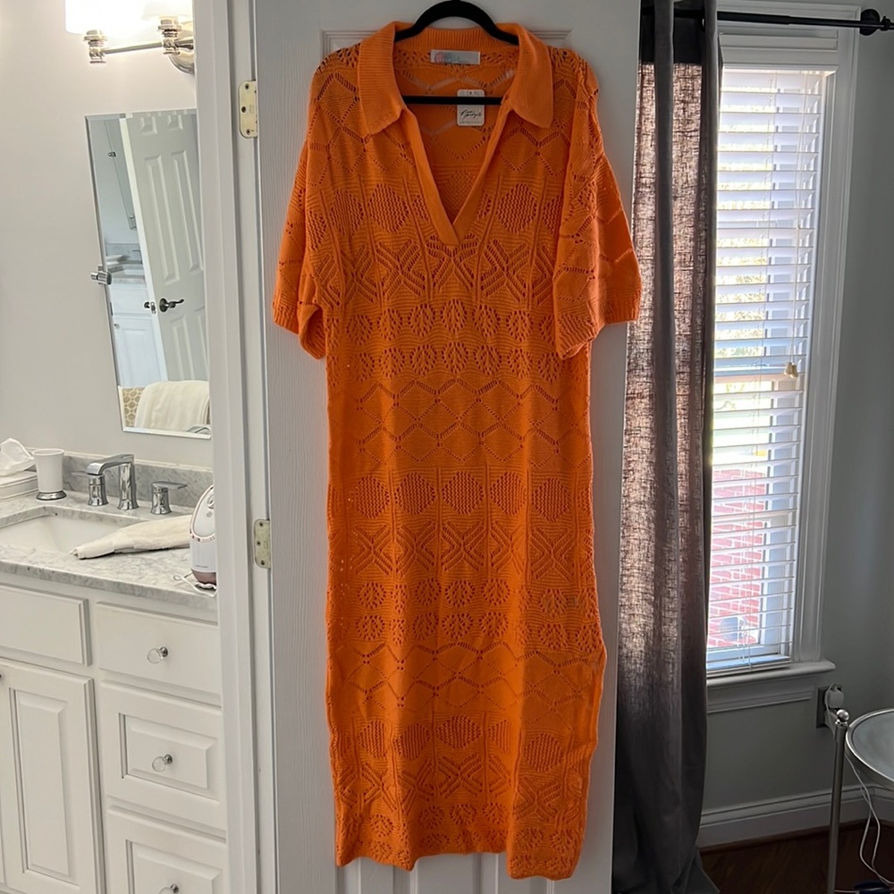 Free people beach crochet like cover up - 100% cotton